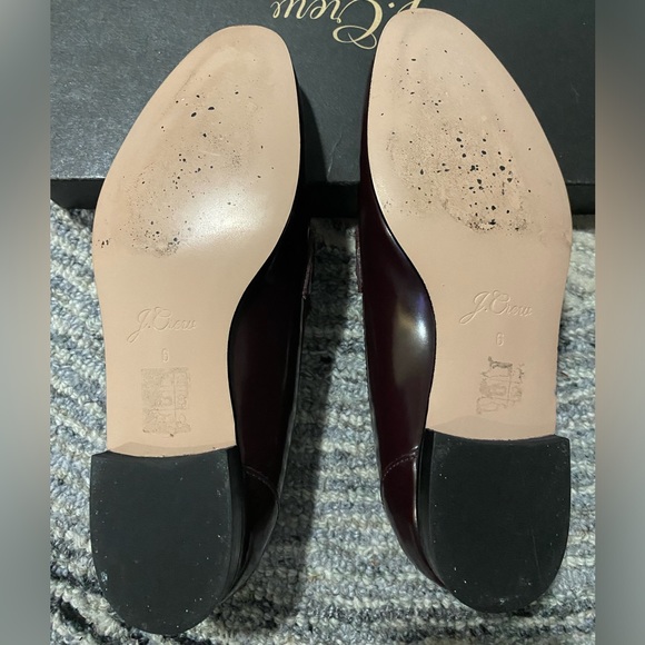 J. Crew Burgundy Patent Leather Penny Loafers - Picture 5 of 7